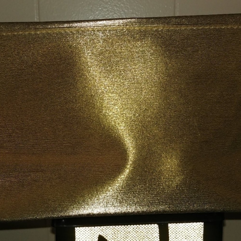 Estee Lauder Gold Cosmetic Makeup Bag Toiletries Travel Purse Clutch